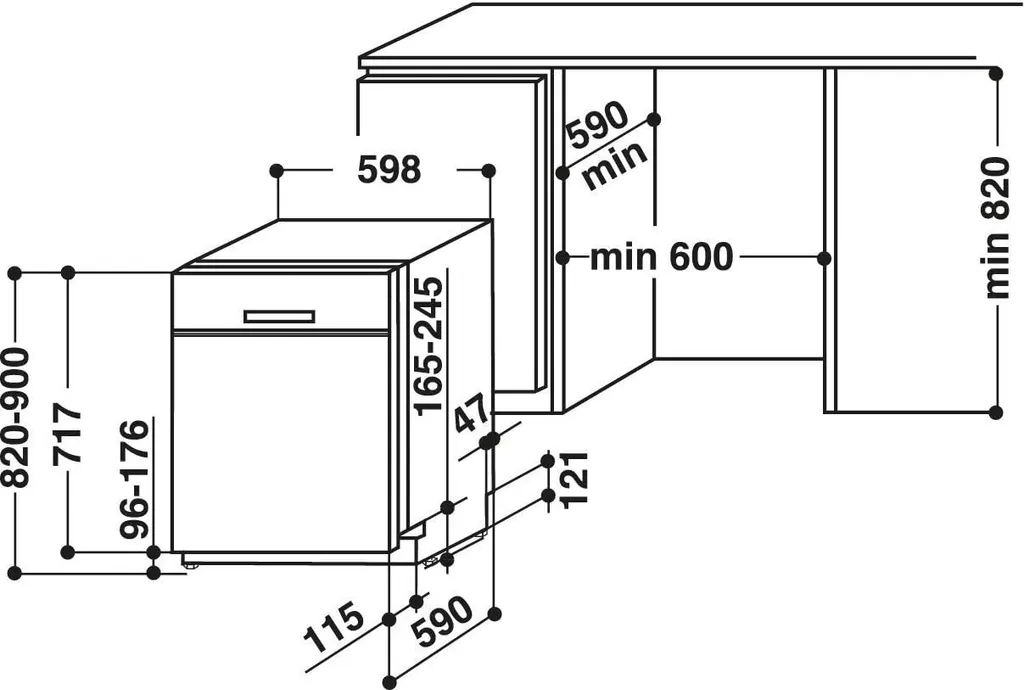 Bauknecht BUO 3O41 PLT X Unterbau-Geschirrspüler 60 Cm /14 Maßgedecke /10 Standardprogramme Und 1 Sensorprogramm/PowerClean/ActiveDry/Besteckschublade/Vollwasserschutz 10 Bauknecht BUO 3O41 PLT X Unterbau-Geschirrspüler 60 Cm /14 Maßgedecke /10 Standardprogramme Und 1 Sensorprogramm/PowerClean/ActiveDry/Besteckschublade/Vollwasserschutz – Bild 8