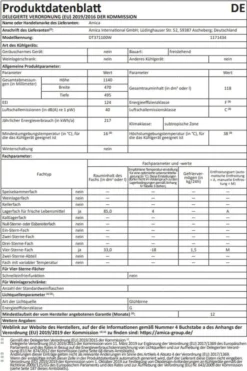 Amica - DT 371 100 W - Kühl-Gefrierkombination - Weiß -Kaufland Verkäufe 7a09ba58e0f29f0a726885a63cc5cc7d