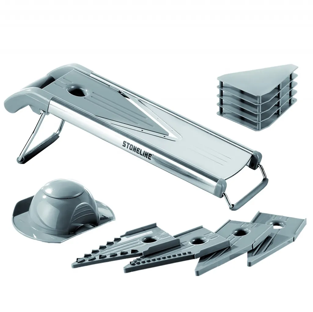 Stoneline Edelstahl Gemüsehobel Mit 5 Schneideinsätzen 3 Stoneline Edelstahl Gemüsehobel Mit 5 Schneideinsätzen