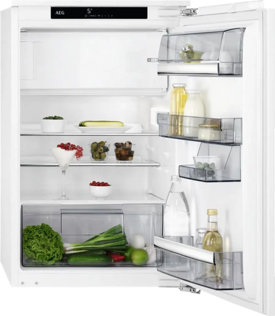 AEG SFS888DXAF Einbaukühlschrank Mit Gefrierfach 118 L FrischeZone Display 3 AEG SFS888DXAF Einbaukühlschrank Mit Gefrierfach 118 L FrischeZone Display