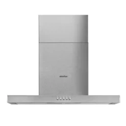 Simfer SMF-CH 8633 Dunstabzugshaube Edelstahl, 60 Cm, 650 M³ /h, Wandhaube, Kaminhaube, Teleskopkamin, Doppelabluftschacht, LED-Beleuchtung
