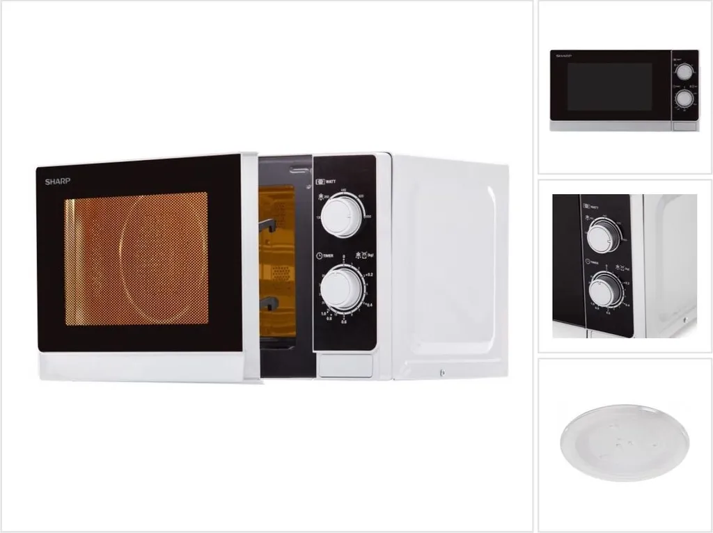 Sharp R200INW Mikrowelle Silbermetallic 12 Sharp R200INW Mikrowelle Silbermetallic – Bild 10