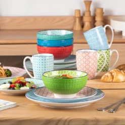 Vancasso Macaron Porzellan Kombiservice, 16 Teilig Geschirrset, Mit Je 4 Speiseteller, Dessertteller, Müslischalen Und Kaffeebecher Für 4 Personen -Kaufland Verkäufe 7c806f53d976f7a7d23ed9d828436b42