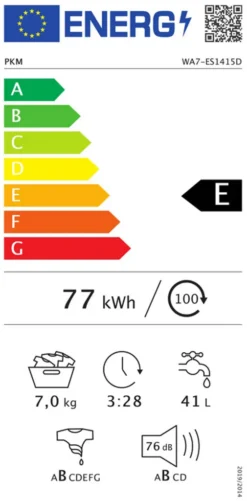 PKM Waschmaschine Waschautomat Waschvollautomat Frontlader 7kg WA7-ES1415D -Kaufland Verkäufe 7cc9f7ff75754163cd2d721c4fddbe1a