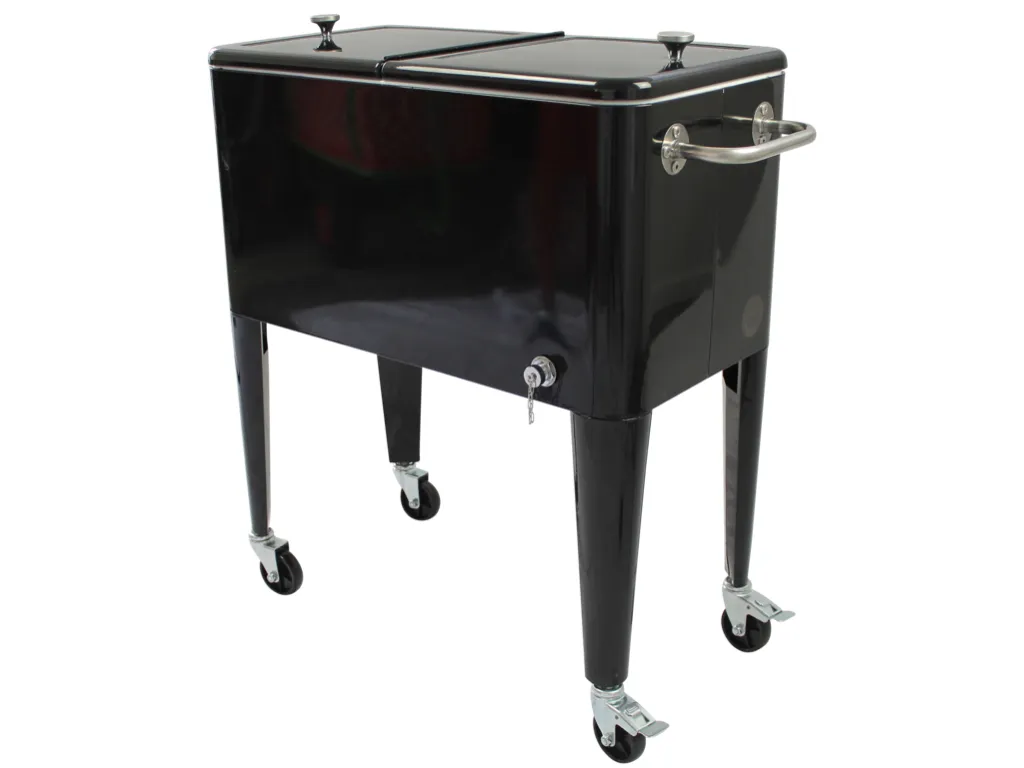 Kailua Cooler - Amerikanische Kühlbox, Kühlwagen, Party Getränkekühler, Schwarz 4 Kailua Cooler - Amerikanische Kühlbox, Kühlwagen, Party Getränkekühler, Schwarz – Bild 2