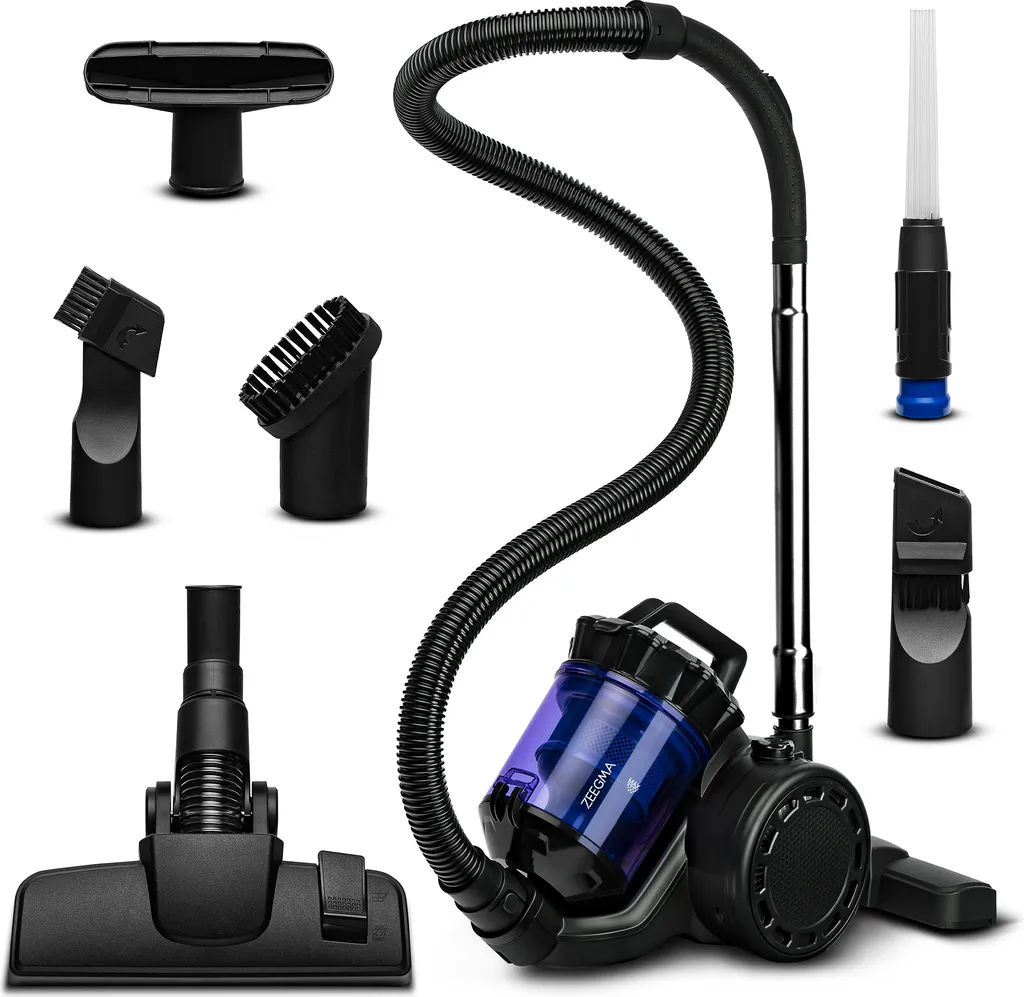 ZEEGMA Zonder Base Staubsauger, Zyklonsauger Mit HEPA-Filtern, Leistung: 899 Watt, Schwarz 3 ZEEGMA Zonder Base Staubsauger, Zyklonsauger Mit HEPA-Filtern, Leistung: 899 Watt, Schwarz