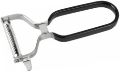 Stanley Rogers Julienne-Schneider 12 Cm, Küchenhelfer Mit Ergonomischen Premium-Softtouch-Griff, Spiralschneider Mit Funktionsteil Aus Edelstahl (Farbe: Silber/Schwarz), Menge: 1 Stück