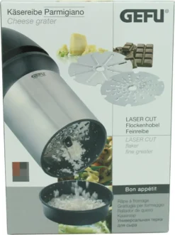 Gefu Käsereibe Parmigiano 34680 Käse Reibe Laser Cut 2 Reibscheiben -Kaufland Verkäufe 7d9e408ff9b9c8f59e727b497b24a484