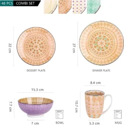 Vancasso Tafelservice Porzellan, Tulip Elegantes Geschirrset, 48 Teilig Kombiservice Mit Speiseteller, Dessertteller, Müslischalen Und Kaffeebecher Für 12 Personen -Kaufland Verkäufe 7e003e276a7973763375c4ce3f8f7f55