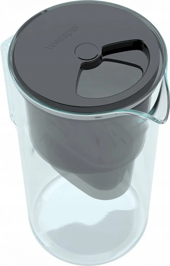 Wessper Wasserfilterkanne Aus Glas 2.5 L Kompatibel Mit Brita-Wasserfilterkartuschen, Inklusive 1 Wasserfilter-Kartusche, Reduziert Kalk Und Chlor, Schwarz 8 Wessper Wasserfilterkanne Aus Glas 2.5 L Kompatibel Mit Brita-Wasserfilterkartuschen, Inklusive 1 Wasserfilter-Kartusche, Reduziert Kalk Und Chlor, Schwarz – Bild 6