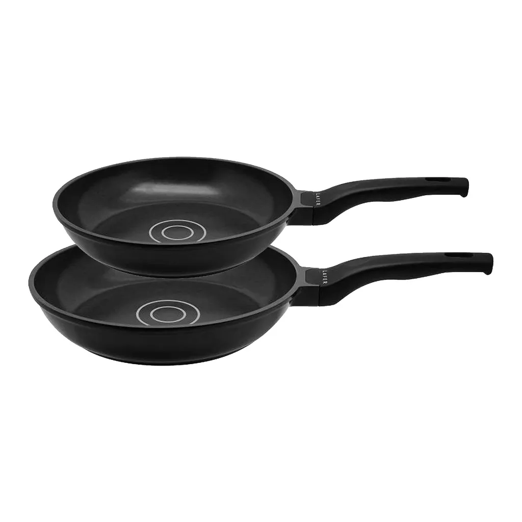 ELO Pfannen - Set LAFER, Pfannen Aus Aluminium Mit Edelstahlbodenplatte Und Antihaftveredelung, Pfanne Für Ceran-, Gas-, Elektro-, Induktionsherde - Spülmaschinengeeignet, Menge: 1 X 2er Set 4 ELO Pfannen - Set LAFER, Pfannen Aus Aluminium Mit Edelstahlbodenplatte Und Antihaftveredelung, Pfanne Für Ceran-, Gas-, Elektro-, Induktionsherde - Spülmaschinengeeignet, Menge: 1 X 2er Set – Bild 2