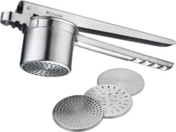 Westmark 611-72260 Spätzlepresse Edelstahl Mit 4 Einsätzen, Silber -Kaufland Verkäufe 7fd15dad5764e1519a98ec3362fc8bec