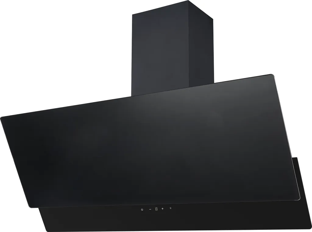 Dunstabzugshaube Schräghaube Kopffrei Schwarz 90 Cm + Filter Umluftset Respekta 4 Dunstabzugshaube Schräghaube Kopffrei Schwarz 90 Cm + Filter Umluftset Respekta – Bild 2