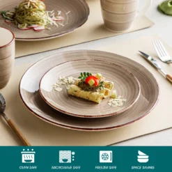 Vancasso Bella Steinzeug Kombiservice, 16 Teilig Geschirrset Für 4 Personen, Mit Je 4 Dessertteller, Speiseteller, Müslischalen, Kaffeebecher, Schokolade -Kaufland Verkäufe 80d10c1ee5551ba90a3b70b266f2c455