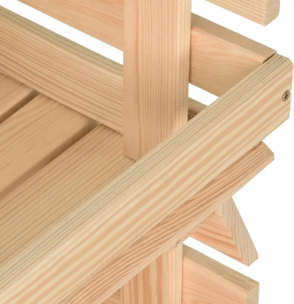 VidaXL Gemüsewagen 77x30x80 Cm Massivholz Kiefer 10 VidaXL Gemüsewagen 77x30x80 Cm Massivholz Kiefer – Bild 8