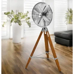 Unold KOLONIAL Design-Standventilator Aus Kiefernholz (Chrom- & Holzoptik, 50 Watt, Dreifuß, 3 Stufen, Oszillation) -Kaufland Verkäufe 82a55c519b690e87fb6fdca0997adca8