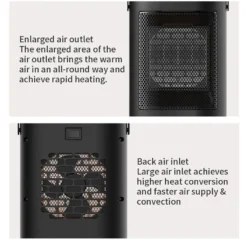 Heizlüfter Energiesparend 1500W, Elektrisch Heizung, PTC Keramik Heizung, Überhitzungs Und Kippschutz, 3 Heizstufen, 70° Oszillation, Für Zimmer, Büro, Wohnräume -Kaufland Verkäufe 82d40f9e797a00e2acdfab26896769ed