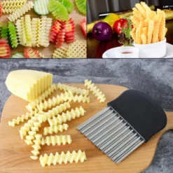 2 PCS Pommes Wellenmesser, Edelstahl Kartoffelschneider, Pommesschneider Pommes Frites Schneider Kartoffel Wellenschneider, Obst Gemüse Salat Schneider Werkzeug 19 2 PCS Pommes Wellenmesser, Edelstahl Kartoffelschneider, Pommesschneider Pommes Frites Schneider Kartoffel Wellenschneider, Obst Gemüse Salat Schneider Werkzeug -Kaufland Verkäufe 82e0b99968f546b9457f8eff84a046fe