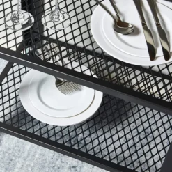 Meerveil Retro Servierwagen, 3 Ebenen Küchenwagen, Rollwagen Auf 4 Rollen, Küchenregal Aus Holz Und Metall, Für Küche Und Wohnzimmer, Vintagebraun-schwarz -Kaufland Verkäufe 8302e8dcbd504c11502efe8695e19c2f