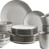 Mäser 931628 Kombiservice Metallic RIM Für 6 Personen, Steinzeug, Grau (1 Set, 24-teilig) -Kaufland Verkäufe 835bf591cf4a9c178ca942ded52bf66a