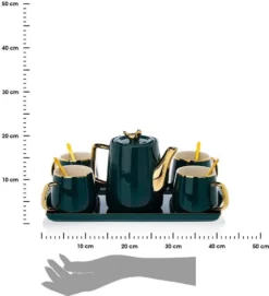 HowHomely Kaffeeservice Keramik 4 Personen - Teeservice 10-tlg. - Grün-Gold 13 HowHomely Kaffeeservice Keramik 4 Personen - Teeservice 10-tlg. - Grün-Gold -Kaufland Verkäufe 837b3e9fa6843a81a207bfebf9da21a9