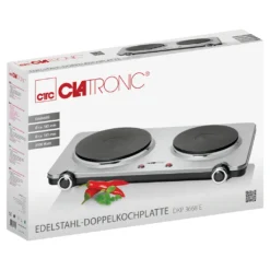 CLATRONIC Doppelkochplatte DKP 3668 Edelstahl Herdplatte Kochplatte 1000/1500W -Kaufland Verkäufe 8391e858147750379537dc896e62b7ae