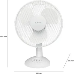 Bomann Tischventilator VL 1138 CB 30cm 40W Weiß -Kaufland Verkäufe 8397178386d216051872acd2cf6e4105