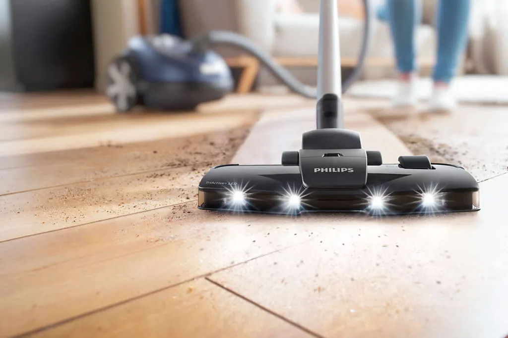 Philips Performer Silent Beutel Staubsauger, Allergiefilter, 99.9 % Staubaufnahme, 750 W, Blau (FC8787/09) 9 Philips Performer Silent Beutel Staubsauger, Allergiefilter, 99.9 % Staubaufnahme, 750 W, Blau (FC8787/09) – Bild 7