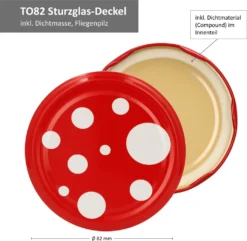 12x Einmachgläser 720ml Deckel Mit Fliegenpilz-Dekor Twist-Off TO 82 + Rezeptheft 9 12x Einmachgläser 720ml Deckel Mit Fliegenpilz-Dekor Twist-Off TO 82 + Rezeptheft -Kaufland Verkäufe 8436bf33250ec2e2f6f85bf90c70d9b0