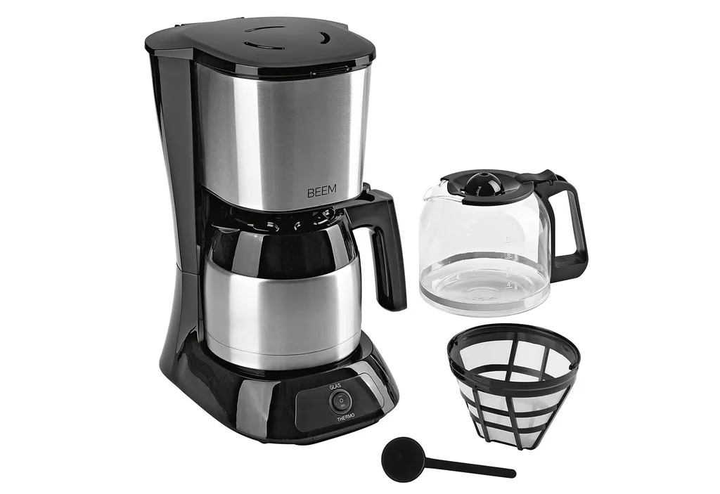 Kaffeemaschine Filter Kaffeemaschine 10 Tassen Thermoskanne Edelstahl Glaskanne 17 Kaffeemaschine Filter Kaffeemaschine 10 Tassen Thermoskanne Edelstahl Glaskanne – Bild 15