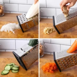 Edelstahl Käsereibe Antihaft Kistenreibe 4 Seiten Für Käse, Gemüse, Ingwer,Karotten -Kaufland Verkäufe 851796ef1a70bca9bf24b9f6259687e2