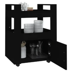 VidaXL Küchenwagen Schwarz 60x45x80 Cm Holzwerkstoff -Kaufland Verkäufe 856e4c209a08c14f3dead89498e06625