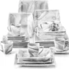 MALACASA, Serie Blance, Kombiservice 30 Tlg. Marmor Porzellan Geschirrset Eckig Tafelservice Mit 180 Ml Kaffeetassen, Untertassen, Dessertteller, Tiefteller Und Flachteller 2 MALACASA, Serie Blance, Kombiservice 30 Tlg. Marmor Porzellan Geschirrset Eckig Tafelservice Mit 180 Ml Kaffeetassen, Untertassen, Dessertteller, Tiefteller Und Flachteller -Kaufland Verkäufe 85803b098a3e7f6224d3fb59e702f1ad