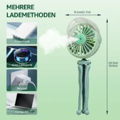 CMYBABEE USB Ventilator Handventilator Mini Fan, Ventilator Und Befeuchter 2 In 1 Design Clip Ventilator Für Kinderwagen, Zuhause & Büro -Kaufland Verkäufe 8587ea7ed31f2d284514105547d5cd55