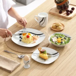 VEWEET Tafelservice 'Teresa' Aus Porzellan 20 Teilig, Geschirrset Beinhatlet Eierbecher, Kaffeetassen, Müslischalen, Dessertteller Und Flachteller, Geschirrservice Für 4 Personen 11 VEWEET Tafelservice 'Teresa' Aus Porzellan 20 Teilig, Geschirrset Beinhatlet Eierbecher, Kaffeetassen, Müslischalen, Dessertteller Und Flachteller, Geschirrservice Für 4 Personen -Kaufland Verkäufe 859a7535d1a6a05f8f0e27ca48fa7f6d