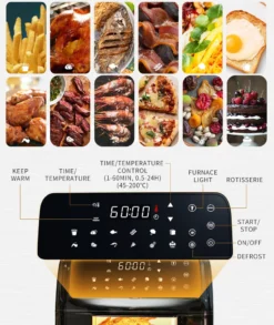 Aigostar Master 30LVU - 10L Heißluftfritteuse, 14 In 1 Heißluftofen Mit Digitalem LED-Touchscreen, 1650 W ölfreies Frittieren, Inklusive 5 Zubehörteilen. -Kaufland Verkäufe 85b5410623cd1f225d945d95a19d91fb