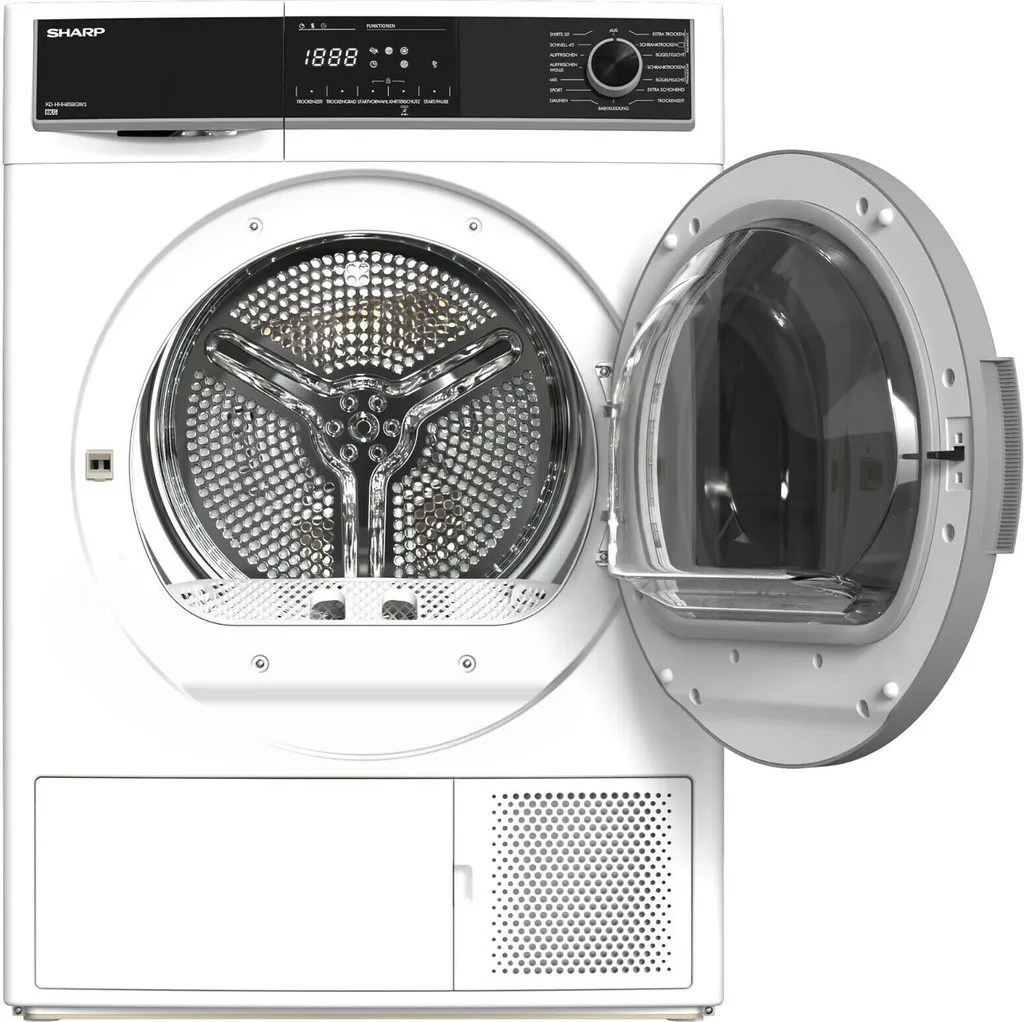 Sharp KD-HHH8S8GW3-DE Wäschetrockner Trockner Wärmepumpentrockner 8kg 4 Sharp KD-HHH8S8GW3-DE Wäschetrockner Trockner Wärmepumpentrockner 8kg – Bild 2