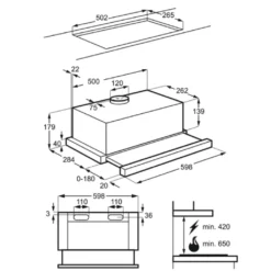 Zanussi - ZHP60350SA - Flachschirm-Dunstabzugshaube - 60 Cm -Kaufland Verkäufe 8613a7432069cdb0e1e3b9c89da80cb5