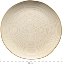 Mäser 931371 Nottingham Vintage Tafel-Service Für 4 Personen Mit Speiseteller Und Suppenteller Im Retro-Look, Steinzeug, Beige, 8-teilig (1 Set) -Kaufland Verkäufe 86b2eaaa1543e34d496ad59477d9158c