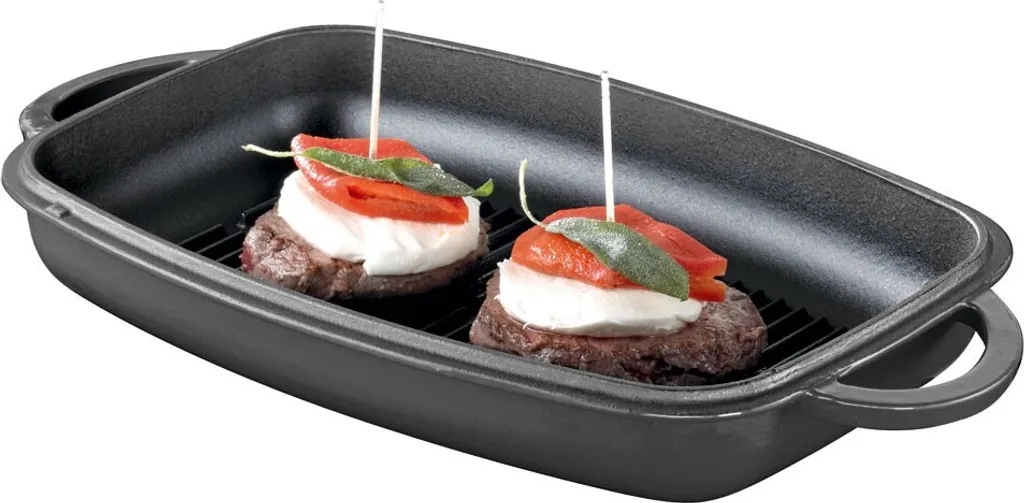 Schulte-Ufer 1664-32s Rustika Gusseisen Multi-Bräter Schwarz 2in1 Mit Grilldeckel 5 Schulte-Ufer 1664-32s Rustika Gusseisen Multi-Bräter Schwarz 2in1 Mit Grilldeckel – Bild 3