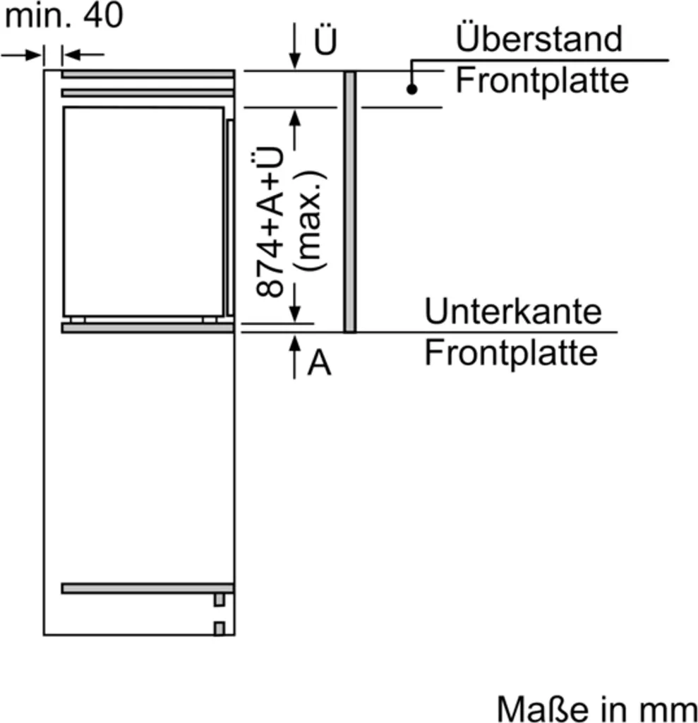 Siemens IQ100, Einbau-Kühlschrank, 88 X 56 Cm, Schleppscharnier KI21RNSE0 9 Siemens IQ100, Einbau-Kühlschrank, 88 X 56 Cm, Schleppscharnier KI21RNSE0 – Bild 7