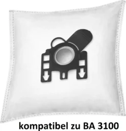 20x Rs-products Stausbaugerbeutel Passend Für BASE BA 3100 I BA3100 Und Menalux 3100