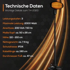 TroniTechnik Quartz-Heizstrahler Mit 3 Stufen, Verstellbarer Teleskopstange Und Kopf 33 TroniTechnik Quartz-Heizstrahler Mit 3 Stufen, Verstellbarer Teleskopstange Und Kopf -Kaufland Verkäufe 8846045136fff994ef97b7730bec2f1e