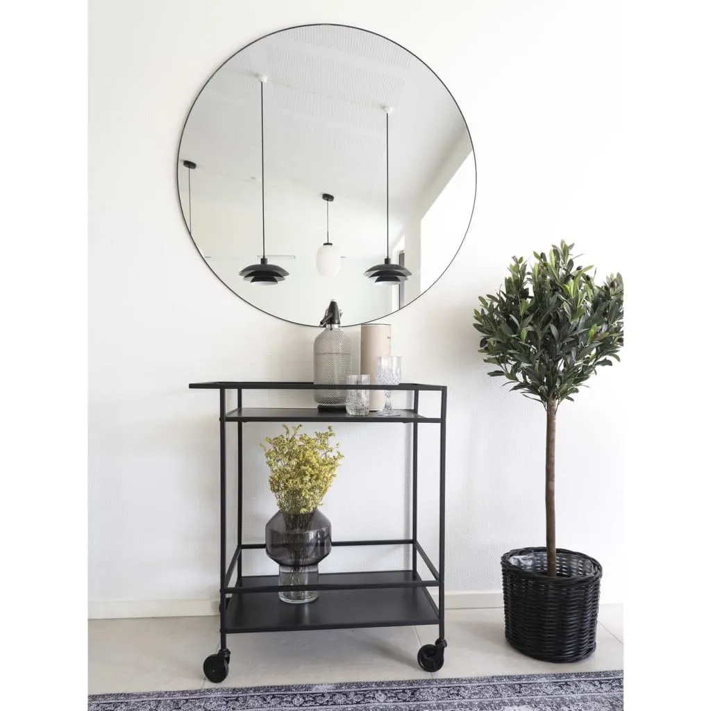 House Nordic Vita Servierwagen Schwarz | Barwagen Mit Rollen Inkl. Bremsen | Schlichtes Metallgestell Im Industrie-Design 9 House Nordic Vita Servierwagen Schwarz | Barwagen Mit Rollen Inkl. Bremsen | Schlichtes Metallgestell Im Industrie-Design – Bild 7