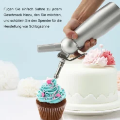 EINFEBEN Sahnespender Sahneschneider Sahnesyphon Sahnebereiter Alu Profi 0.5L Poekelnadel Duese 9 EINFEBEN Sahnespender Sahneschneider Sahnesyphon Sahnebereiter Alu Profi 0.5L Poekelnadel Duese -Kaufland Verkäufe 8943b2941e4fefb15a76b96edea8ac7d