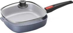 Woll Diamond Lite Induktion Bratpfanne Eckig, 6 Cm Hoch 28 Cm Mit Sicherheitsdeckel