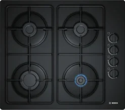 Bosch POP6B6B80 60cm Gaskochfeld Schwarz Hartglas GAS KOCHFELD Autark