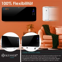KESSER® Elektro Glasheizung Konvektor Elektroheizung Heizung Heizkörper Touch Display, Modell:Schwarz / 2000 Watt 14 KESSER® Elektro Glasheizung Konvektor Elektroheizung Heizung Heizkörper Touch Display, Modell:Schwarz / 2000 Watt -Kaufland Verkäufe 8ad0225a68f2d184e1975ef7eafc4f1d