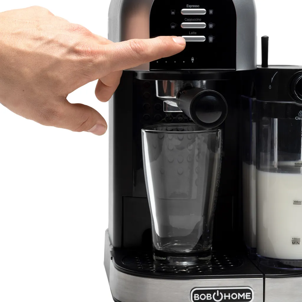 BOB HOME Kaffeecenter LATTESSA | Espressomaschine Mit Integriertem Milchaufschäumer | Kaffeespeziealitäten Auf Knopfdruck 6 BOB HOME Kaffeecenter LATTESSA | Espressomaschine Mit Integriertem Milchaufschäumer | Kaffeespeziealitäten Auf Knopfdruck – Bild 4