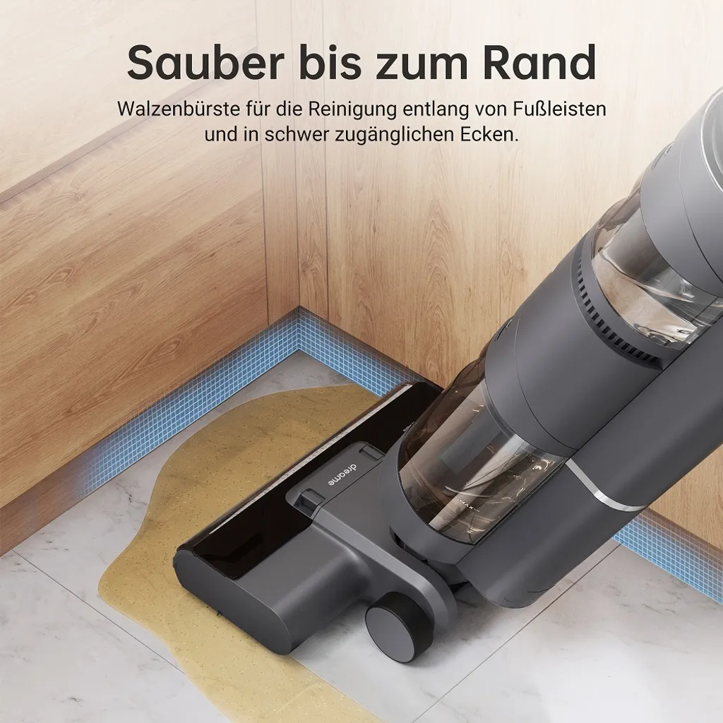 Dreame H12 Nass Trockensauger Kabellos Handstaubsauger Waschsauger Mit Kantenreinigungsbürste, Selbstreinigungsfunktion, Schmutzerkennung, LED-Display, 900mL Wassertank Für Hartböden, Tierhaare 8 Dreame H12 Nass Trockensauger Kabellos Handstaubsauger Waschsauger Mit Kantenreinigungsbürste, Selbstreinigungsfunktion, Schmutzerkennung, LED-Display, 900mL Wassertank Für Hartböden, Tierhaare – Bild 6